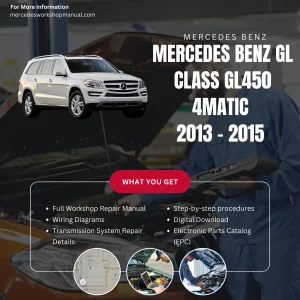 Mercedes-Benz GL-Class GL450 4Matic 2013-2015 Workshop Manual Cover