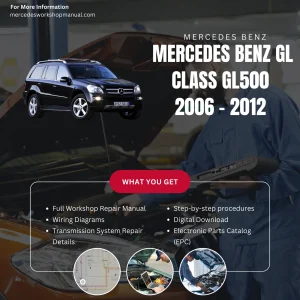 Mercedes-Benz GL-Class GL500 V8 2006-2012 Workshop Manual Cover