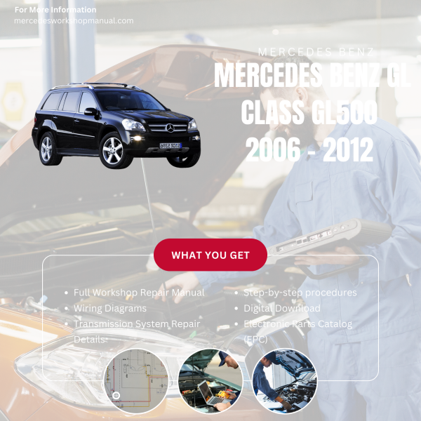 Mercedes Benz GL Class GL500  Workshop, Service & Repair Manual 2006 - 2012 | Engine, Wiring, Transmission, Maintenance Guide