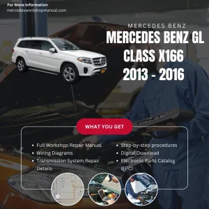 Mercedes-Benz GL-Class X166 2013-2016 Workshop Manual Cover
