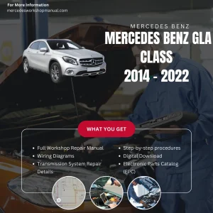 Mercedes-Benz GLA-Class SUV 2014-2022 Workshop Manual Cover