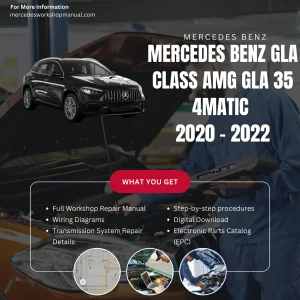 Mercedes-AMG GLA-Class GLA35 4Matic 2020-2022 Workshop Manual Cover