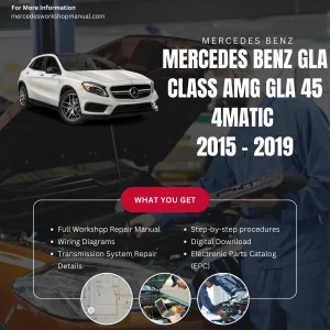 Mercedes-AMG GLA-Class GLA45 4Matic 2015-2019 Workshop Manual Cover