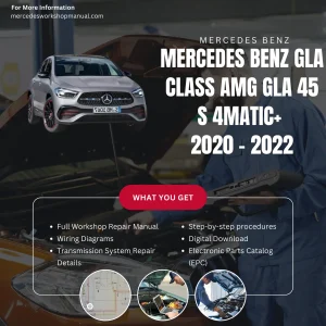 Mercedes-AMG GLA-Class GLA45 S 4Matic 2020-2022 Workshop Manual Cover