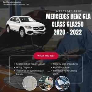 Mercedes-Benz GLA-Class GLA250 2020-2022 Workshop Manual Cover