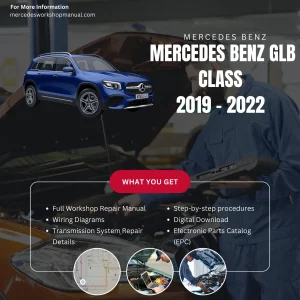 Mercedes-Benz GLB-Class SUV 2019-2022 Workshop Manual Cover