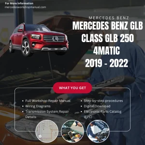 Mercedes-Benz GLB-Class GLB250 4Matic 2019-2022 Workshop Manual Cover