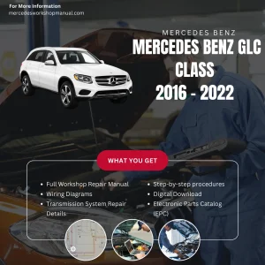 Mercedes-Benz GLC-Class SUV 2016-2022 Workshop Manual Cover