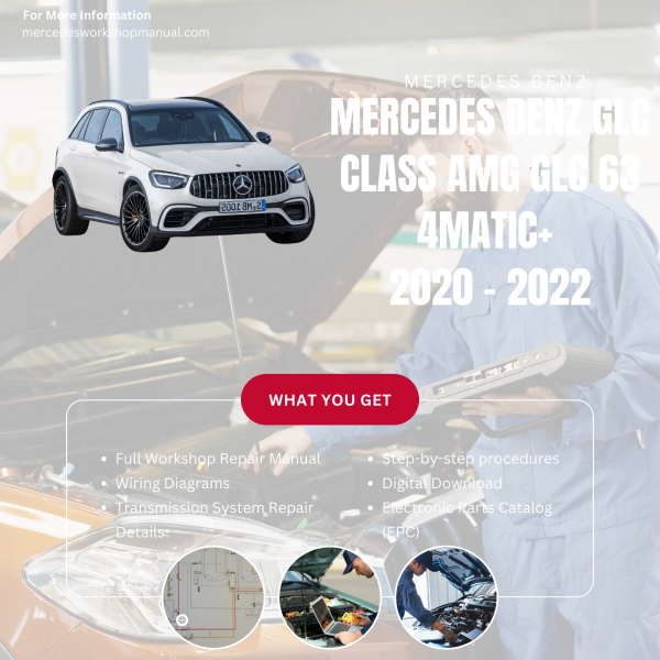 Mercedes Benz GLC Class AMG GLC 63 4Matic+  Workshop, Service & Repair Manual 2020 - 2022 | Engine, Wiring, Transmission, Maintenance Guide