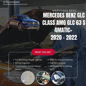Mercedes-AMG GLC-Class GLC63 S 4Matic 2020-2022 Workshop Manual Cover