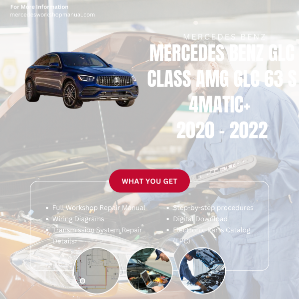 Mercedes Benz GLC Class AMG GLC 63 S 4Matic+  Workshop, Service & Repair Manual 2020 - 2022 | Engine, Wiring, Transmission, Maintenance Guide