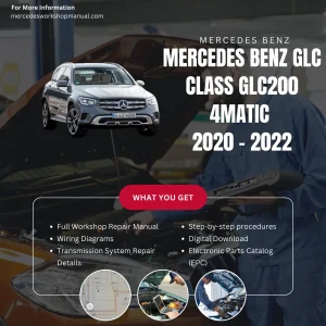 Mercedes-Benz GLC-Class GLC200 4Matic 2020-2022 Workshop Manual Cover