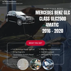 Mercedes-Benz GLC-Class GLC250d 4Matic Diesel 2016-2020 Workshop Manual Cover