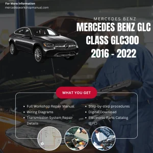 Mercedes-Benz GLC-Class GLC300 2016-2022 Workshop Manual Cover