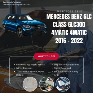 Mercedes-Benz GLC-Class GLC300 4Matic 2016-2022 Workshop Manual Cover
