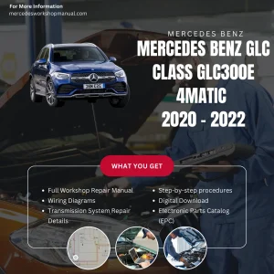 Mercedes-Benz GLC-Class GLC300e 4Matic Plug-in Hybrid 2020-2022 Workshop Manual Cover