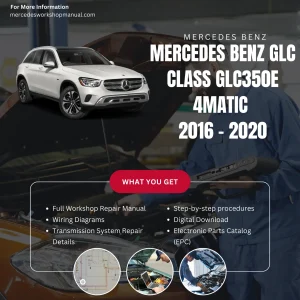 Mercedes-Benz GLC-Class GLC350e 4Matic Plug-in Hybrid 2016-2020 Workshop Manual Cover