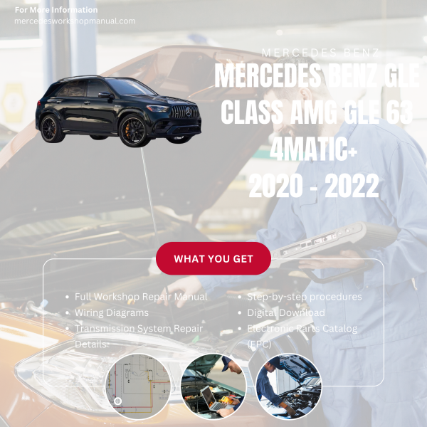 Mercedes Benz GLE Class AMG GLE 63 4Matic+  Workshop, Service & Repair Manual 2020 - 2022 | Engine, Wiring, Transmission, Maintenance Guide