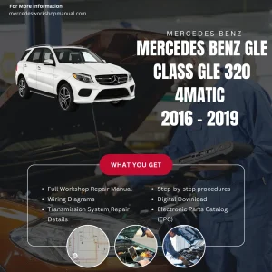 Mercedes-Benz GLE-Class GLE320 4Matic 2016-2019 Workshop Manual Cover