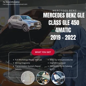 Mercedes-Benz GLE-Class GLE450 4Matic 2019-2022 Workshop Manual Cover