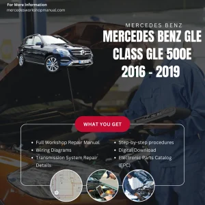 Mercedes-Benz GLE-Class GLE500e Plug-in Hybrid 2016-2019 Workshop Manual Cover