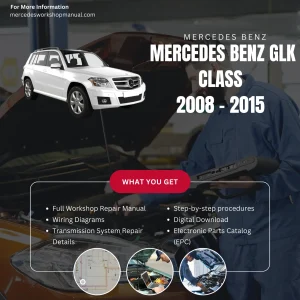 Mercedes-Benz GLK-Class X204 2008-2015 Workshop Manual Cover