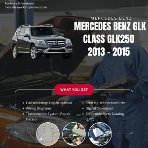 Mercedes-Benz GLK-Class GLK250 2013-2015 Workshop Manual Cover
