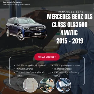 Mercedes-Benz GLS-Class GLS350d 4Matic Diesel 2015-2019 Workshop Manual Cover