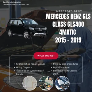 Mercedes-Benz GLS-Class GLS400 4Matic 2015-2019 Workshop Manual Cover