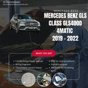 Mercedes-Benz GLS-Class GLS400d 4Matic Diesel 2019-2022 Workshop Manual Cover