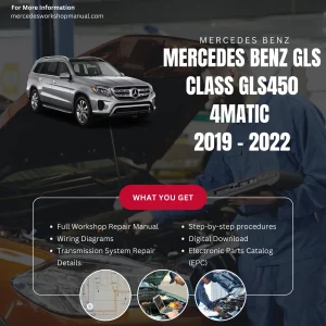 Mercedes-Benz GLS-Class GLS450 4Matic 2019-2022 Workshop Manual Cover