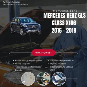 Mercedes-Benz GLS-Class X166 2016-2019 Workshop Manual Cover