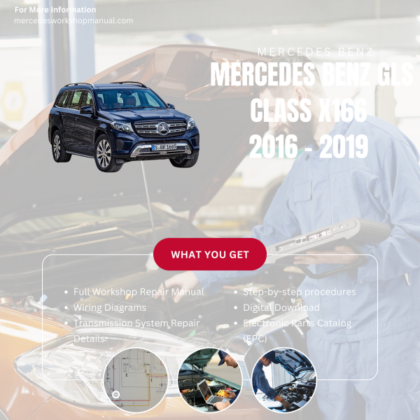 Mercedes Benz GLS Class X166  Workshop, Service & Repair Manual 2016 - 2019 | Engine, Wiring, Transmission, Maintenance Guide