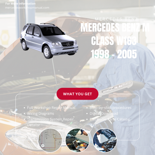 Mercedes Benz M Class W163 PDF Workshop, Service & Repair Manual 1998 - 2005 | Engine, Wiring, Transmission, Maintenance Guide