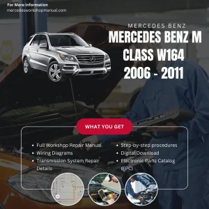 Mercedes-Benz M-Class W164 2006-2011 Workshop Manual Cover