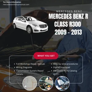 Mercedes-Benz R-Class R300 W251 2009-2013 Workshop Manual Cover