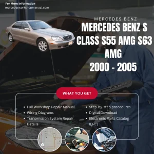 Mercedes-Benz S-Class S55 AMG S63 AMG 2000-2005 Workshop Manual Cover