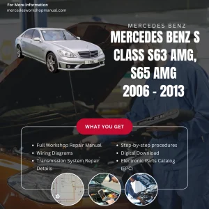 Mercedes-Benz S-Class S63 AMG S65 AMG W221 2006-2013 Workshop Manual Cover