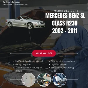 Mercedes-Benz SL-Class R230 2002-2011 Workshop Manual Cover