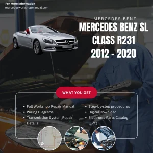 Mercedes-Benz SL-Class R231 2012-2020 Workshop Manual Cover