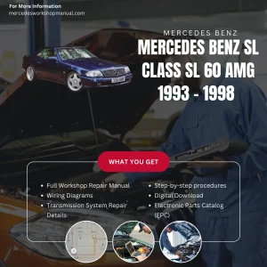 Mercedes-Benz SL-Class SL60 AMG 1993-1998 Workshop Manual Cover
