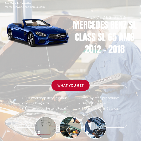 Mercedes Benz SL Class SL 65 AMG  Workshop, Service & Repair Manual 2012 - 2018 | Engine, Wiring, Transmission, Maintenance Guide