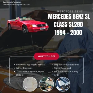 Mercedes-Benz SL-Class SL280 1994-2000 Workshop Manual Cover
