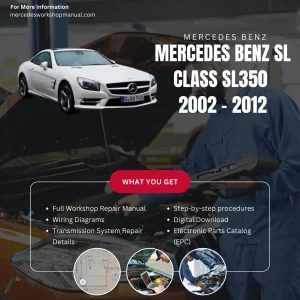 Mercedes-Benz SL-Class SL350 2002-2012 Workshop Manual Cover