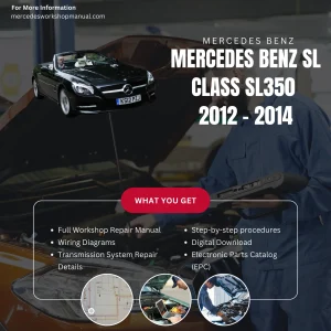 Mercedes-Benz SL-Class SL350 R231 2012-2014 Workshop Manual Cover