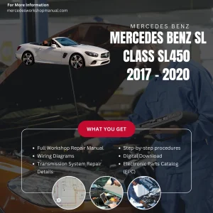 Mercedes-Benz SL-Class SL450 2017-2020 Workshop Manual Cover