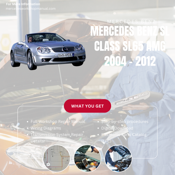 Mercedes Benz SL Class SL65 AMG  Workshop, Service & Repair Manual 2004 - 2012 | Engine, Wiring, Transmission, Maintenance Guide