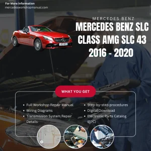Mercedes-Benz SLC-Class AMG SLC43 2016-2020 Workshop Manual Cover