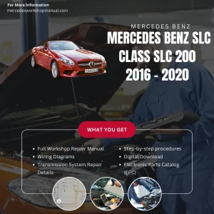Mercedes-Benz SLC-Class SLC200 2016-2020 Workshop Manual Cover