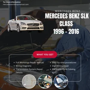 Mercedes-Benz SLK-Class 1996-2016 Workshop Manual Cover